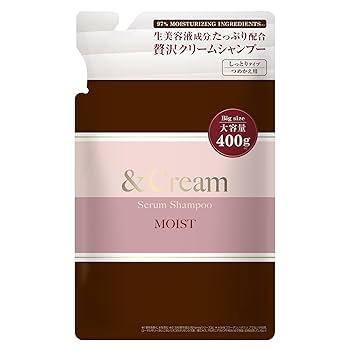 Amazon | &Cream (アンドクリーム) モイスト セラム シャンプー